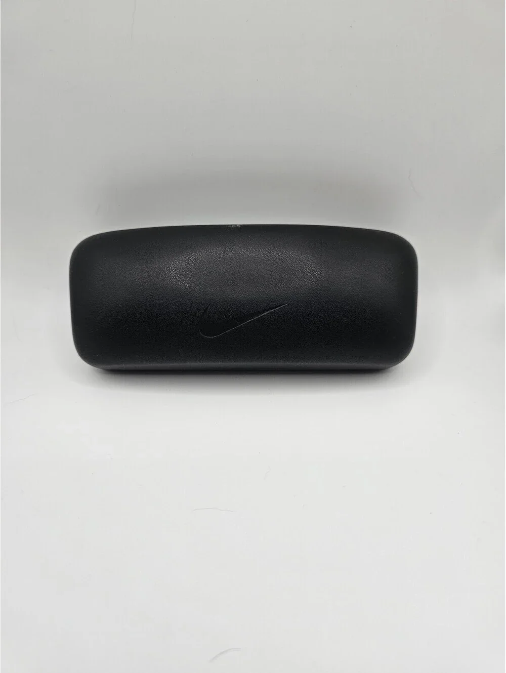 Nike Vision Hard Eyeglass Case Black Swoosh Logo Made In Italy